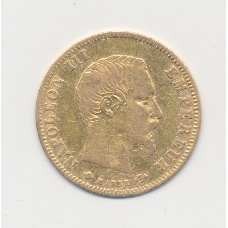 Napoléon III Tête nue - 5 Francs Or - 1858 BB Strasbourg - TB/TB+