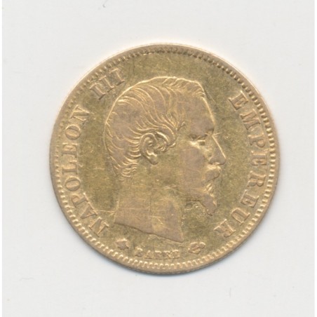 Napoléon III Tête nue - 5 Francs Or - 1858 BB Strasbourg - TB/TB+
