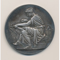 Médaille - Compagnie des mines de la grand combe - argent - H.Dubois - SUP+
