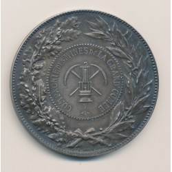 Médaille - Compagnie des mines de la grand combe - argent - H.Dubois - SUP+ 2