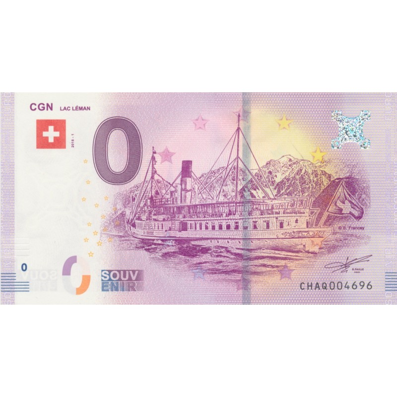 Billet 0€ - Suisse - CGN - Lac léman - 2018-1