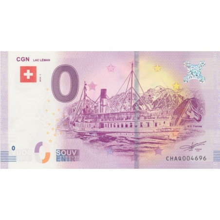 Billet 0€ - Suisse - CGN - Lac léman - 2018-1