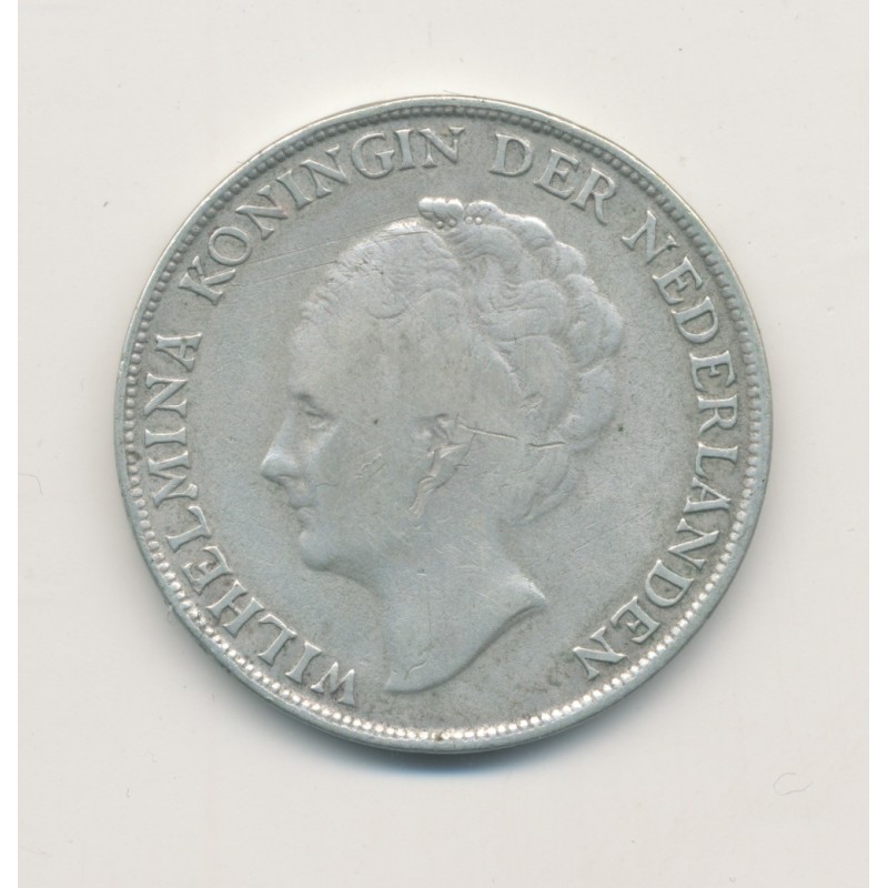 Hollande - 1 Gulden 1944 - Wihelmina - argent - TB
