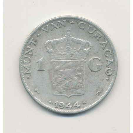Hollande - 1 Gulden 1944 - Wihelmina - argent - TB