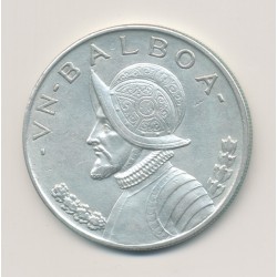 Panama - 1 Balboa 1947 - Vasco Nunez - argent - TTB+