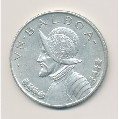 Panama - 1 Balboa 1947 - Vasco Nunez - argent - TTB+