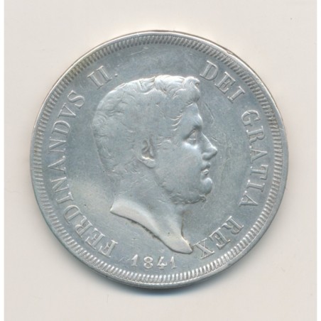 Italie - 120 Grana 1841 - Ferdinand II - Naples - argent - TB/TB+