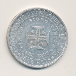Portugal - 1000 Reis 1898 - Charles I et Amélie - argent - TTB+ 2