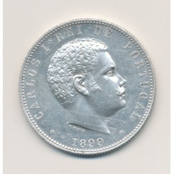 Portugal - 1000 Reis 1899 - Charles I - argent - SUP