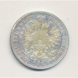 Autriche - 1 Florin 1889 Vienne - François Joseph I - argent - TTB+ 2