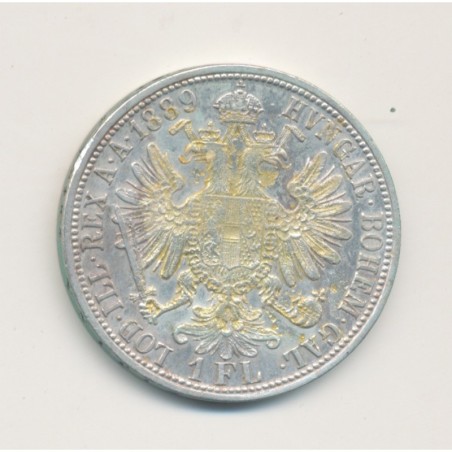 Autriche - 1 Florin 1889 Vienne - François Joseph I - argent - TTB+