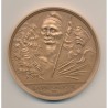 Médaille - la république  - Bicentenaire de la révolution Française - bronze - 77mm