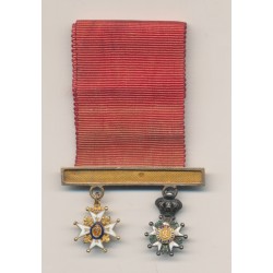 Barette de Gala - Médaille de Saint Louis et Légion honneur chevalier 