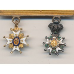 Barette de Gala - Médaille de Saint Louis et Légion honneur chevalier  2