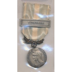 Médaille coloniale - avec agrafe Tunisie - 27mm