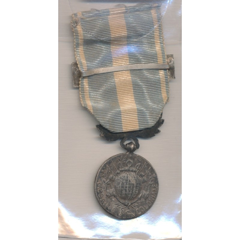 Médaille coloniale - avec agrafe Tunisie - 27mm