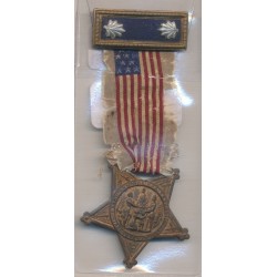 Etats-Unis - Société issue guerre civile - Grand army of the republic - lieutenant colonel en service