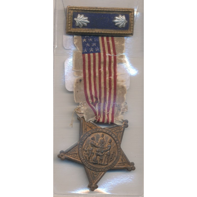 Etats-Unis - Société issue guerre civile - Grand army of the republic - lieutenant colonel en service