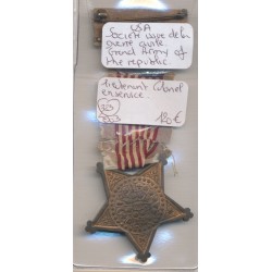 Etats-Unis - Société issue guerre civile - Grand army of the republic - lieutenant colonel en service 2