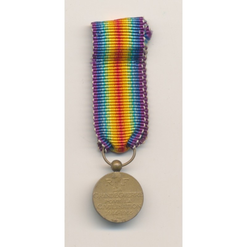 Médaille - Victoire interallié - 1914-18 - Réduction