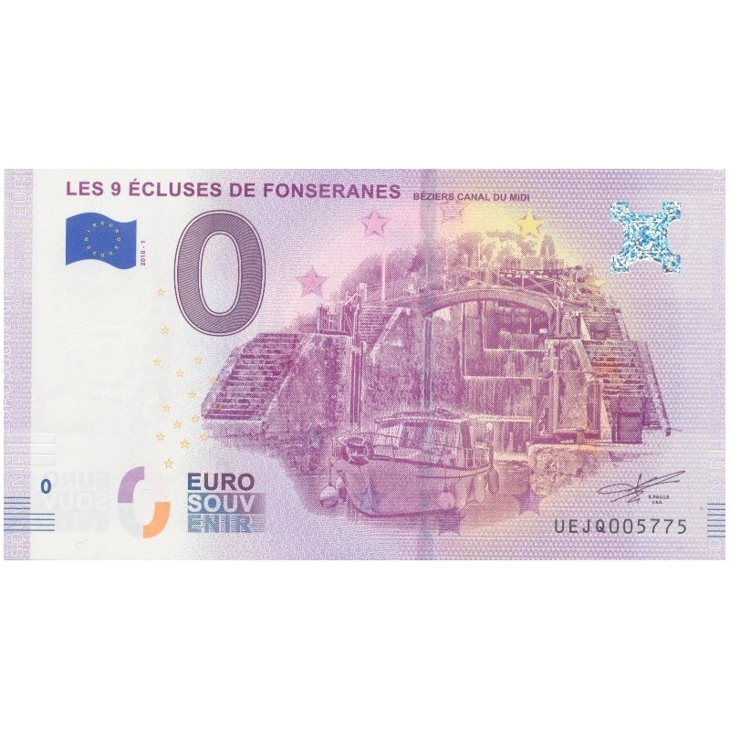Billet 0€ - Les 9 écluses de fonseranes - 2018-1 - N°5775