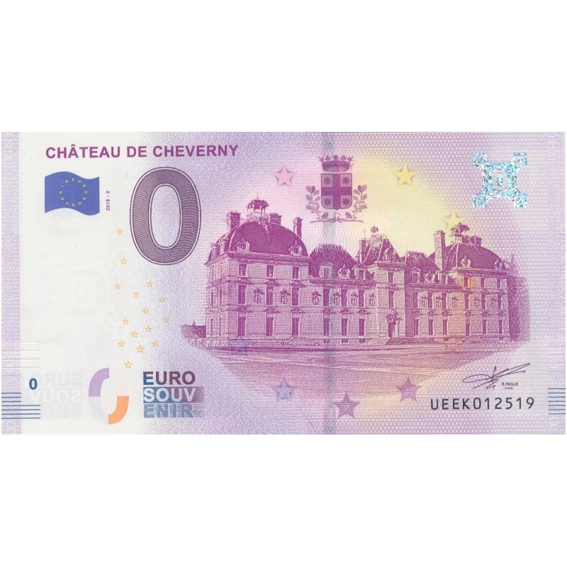 Billet 0€ - Chateau de Cheverny - 2018-2 - N°12519