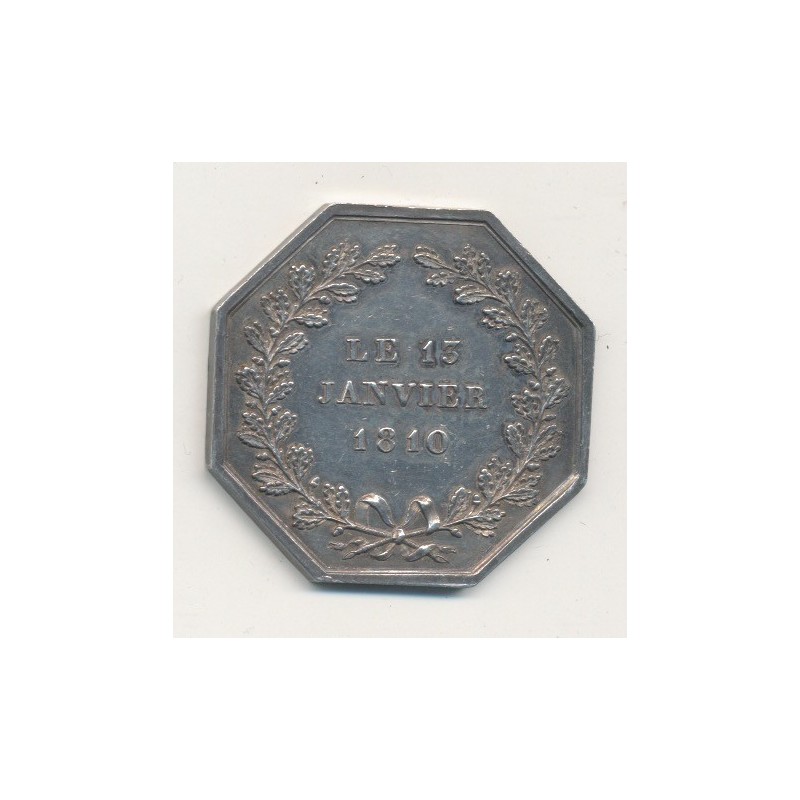 Jeton - Réunion des entrepreneurs de maçonnerie de Paris - 1810