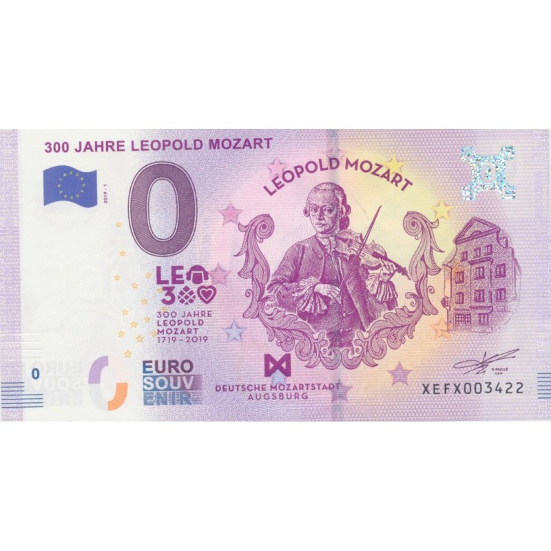 Billet 0€ - Allemagne - 300 Jahre Leopold Mozart - 2019-1 - N°3422