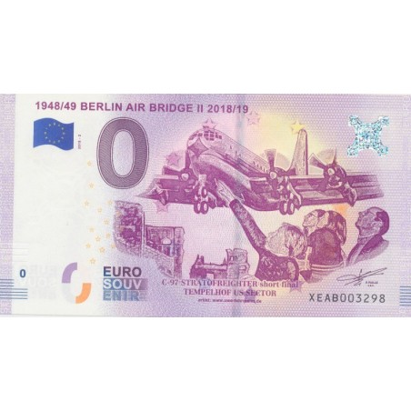 Billet 0€ - Allemagne - 1948/49 Berlin air bridge II - 2018-2 - N°3298