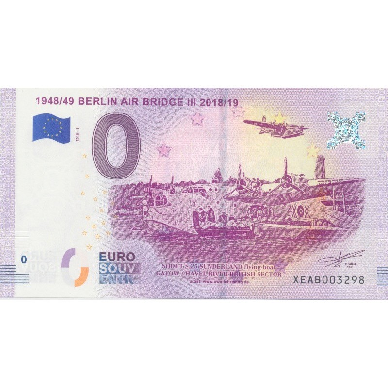 Billet 0€ - Allemagne - 1948/49 Berlin air bridge III - 2018-3 - N°3298