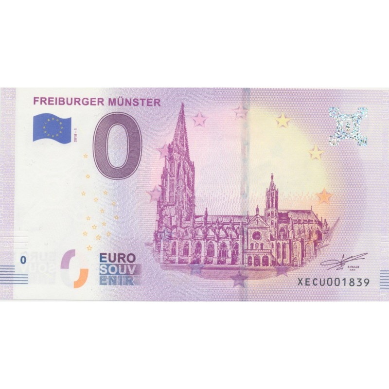 Billet 0€ - Allemagne - Freiburger munster - 2018-1 - N°1839