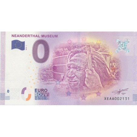 Billet 0€ - Allemagne - neanderthal museum - 2018-1 - N°2131
