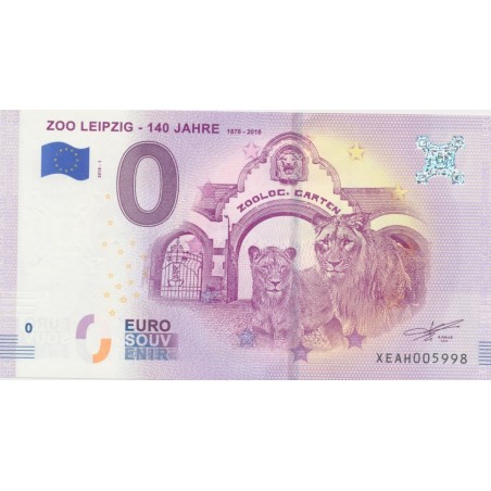 Billet 0€ - Allemagne - zoo leipzig - 2018-1 - N°5998