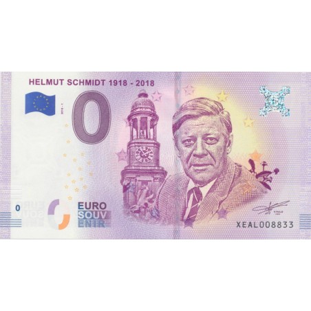 Billet 0€ - Allemagne -Helmut schmidt - 2018-1 - N°8833
