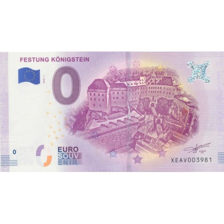 Billet 0€ - Allemagne - Festung Königstein - 2018-1 - N°3981