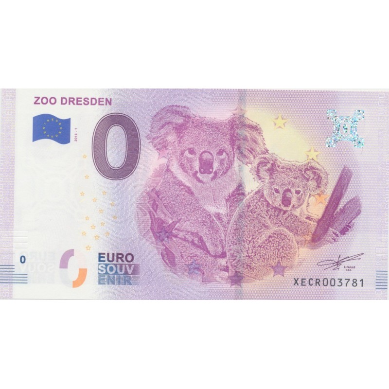 Billet 0€ - Allemagne - zoo Dresden- 2018-1 - N°3781
