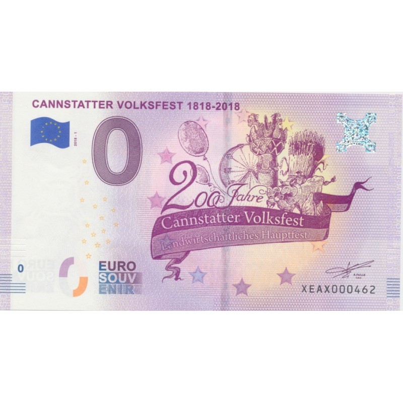 Billet 0€ - Allemagne - Cannstatter volksfest - 2018-1 - N°462