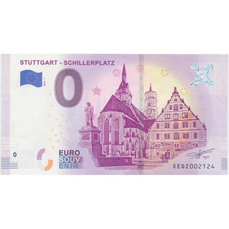Billet 0€ - Allemagne - Stuttgart Schillerplatz - 2018-1 - N°2124