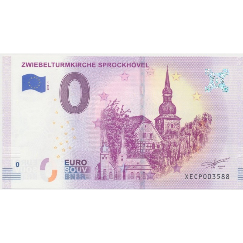 Billet 0€ - Allemagne - zwiebelturmkirche sprockhovel - 2018-1 - N°3588