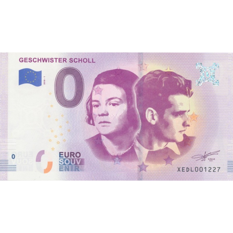 Billet 0€ - Allemagne - Geschwister Scholl - 2018-1 - N°1227