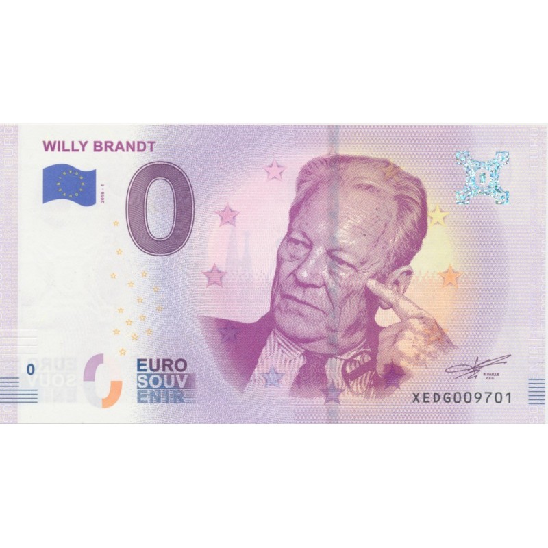 Billet 0€ - Allemagne - Willy Brandt - 2018-1 - N°9701