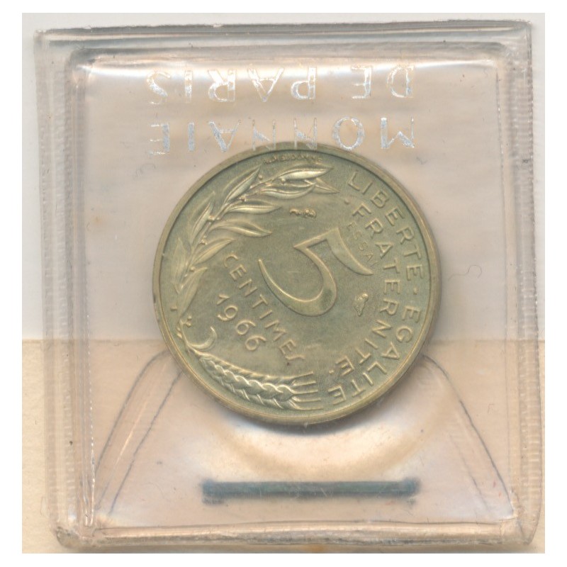 5 Centimes Marianne - 1966 Essai - et lettre Monnaie de Paris