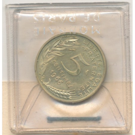 5 Centimes Marianne - 1966 Essai - et lettre Monnaie de Paris