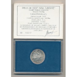 Coffret - 100 Francs Liberté - 1986 - argent Brillant universel 2