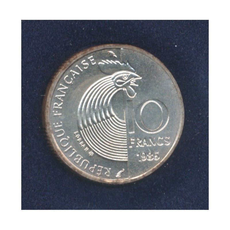 Coffret - 10 Francs Schuman - 1986 - argent Brillant universel