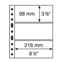 Feuilles billets Grande 3 Cases