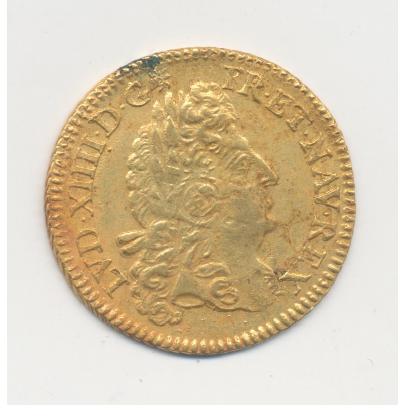 Louis XIV - Louis d'or à l'écu - 1690 A Paris - Réformation sur atelier Lyon - Trésor de Plozevet