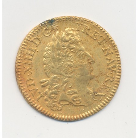 Louis XIV - Louis d'or à l'écu - 1690 A Paris - Réformation sur atelier Lyon - Trésor de Plozevet