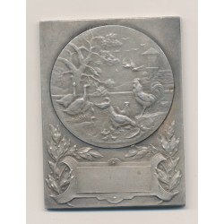 Plaquette - Offert par les compagnies PO Midi - bronze argenté - TTB+