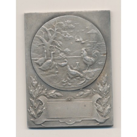 Plaquette - Offert par les compagnies PO Midi - bronze argenté - TTB+
